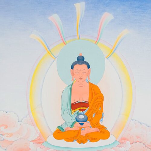 amitabha painting in karma guen