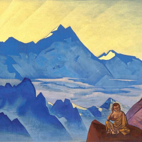 milarepa, the one who harkened, nicholas roerich, 1925