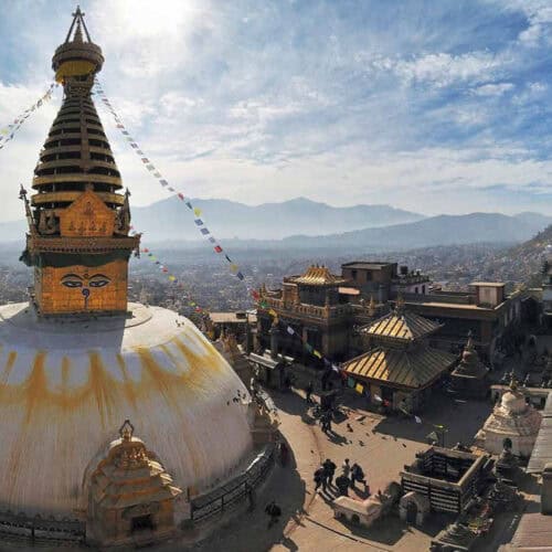 the magic and importance of nepal in buddhism - swayambhu stupa