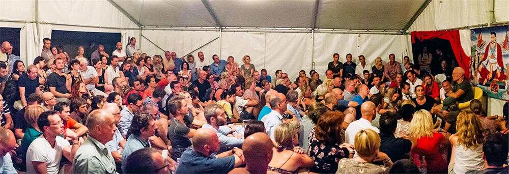 lama ole with his students