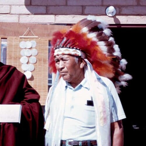 hh the 16th karmapa and chief oswald white bear fredericks of the hopi tribe