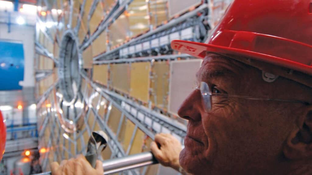 lama ole nydahl at large hadron collider (lhc) at cern